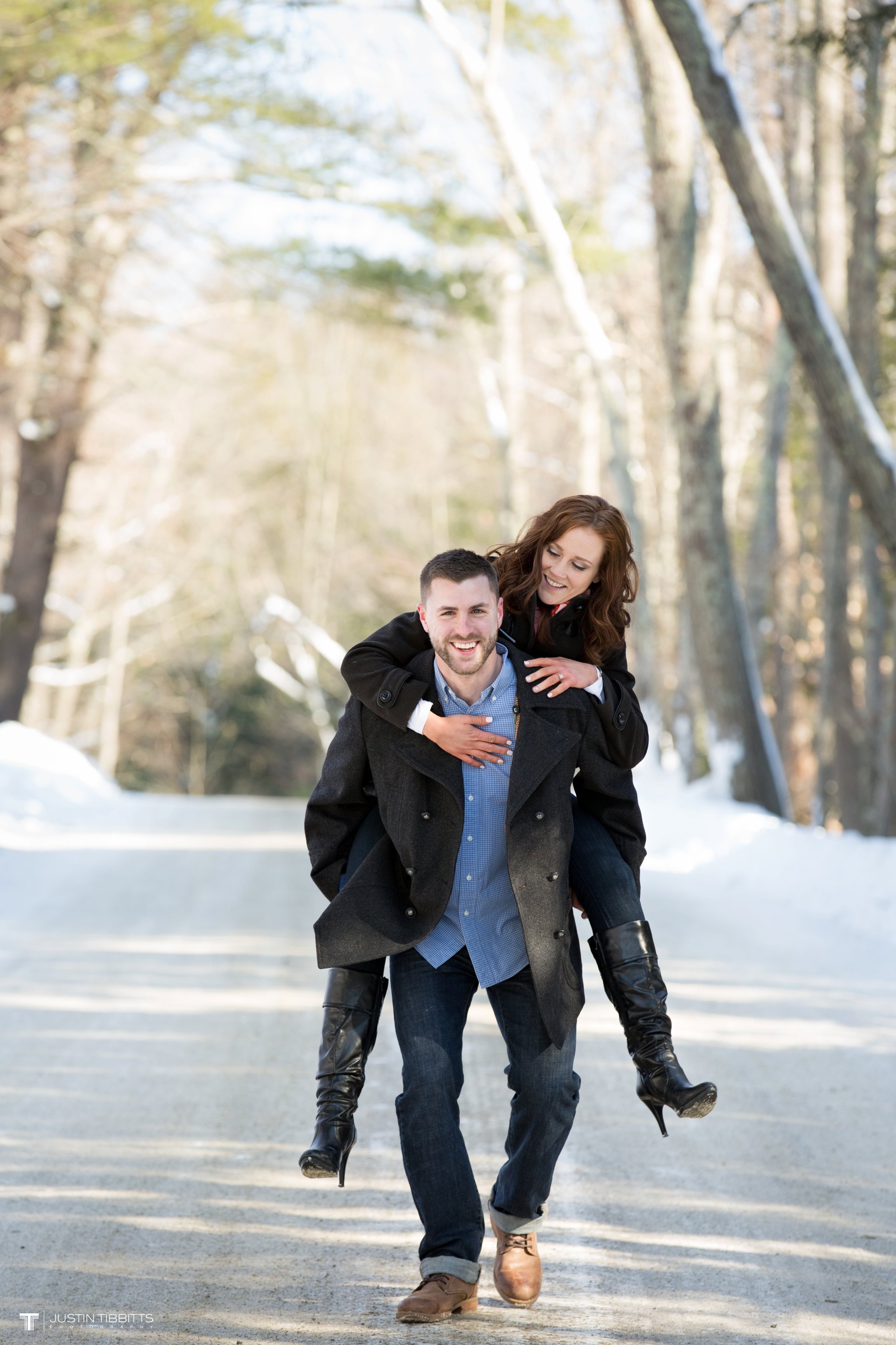 Carissa and Jason's Averill Park NY Winter Engagement shoot Justin